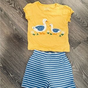 Baby Duck Short Set